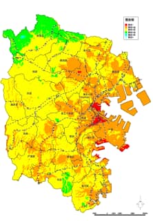 横浜市の地震マップ